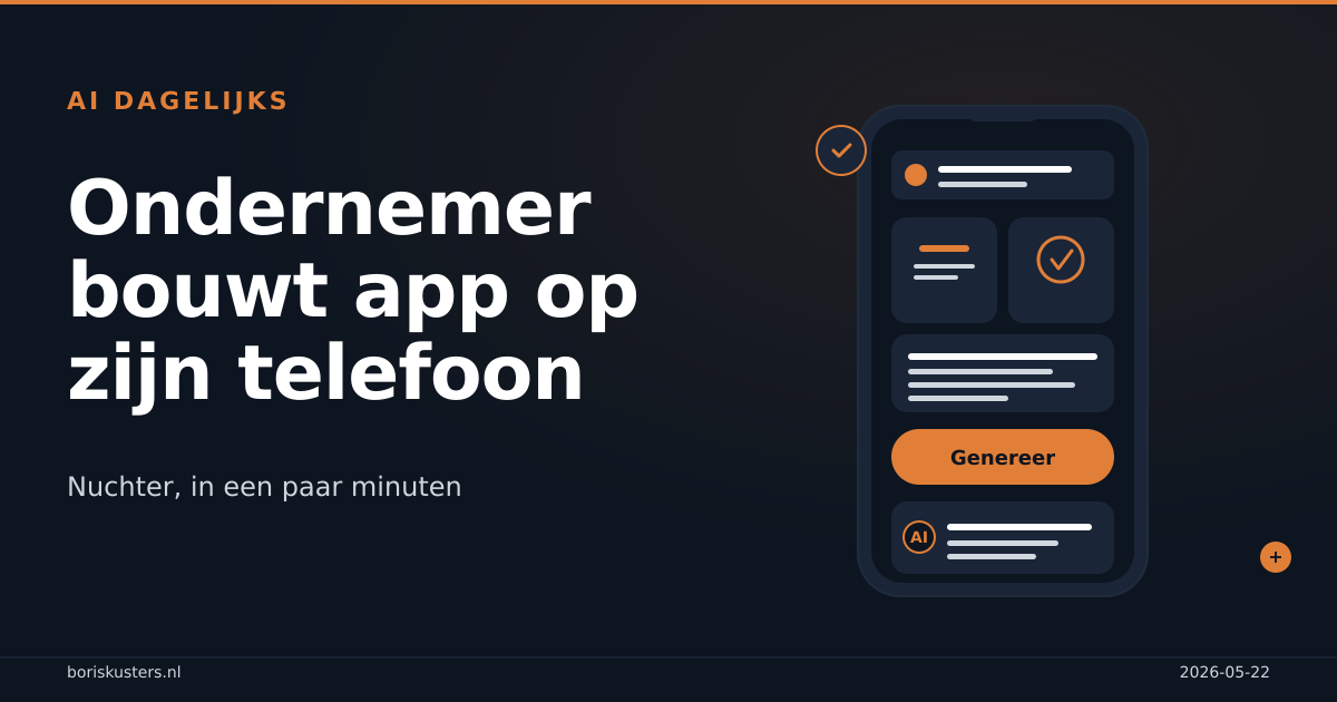 Vibe coding met Google AI Studio: eigen app in een middag
