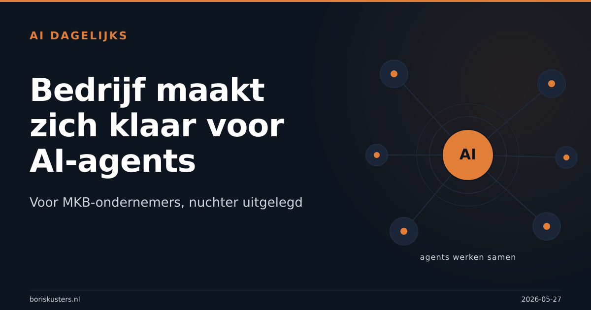 Agentic AI in je MKB: zo maak je je organisatie klaar