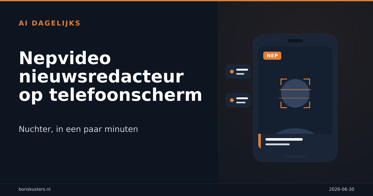 Deepfake herkennen: wat de NU.nl-nepvideo het MKB leert