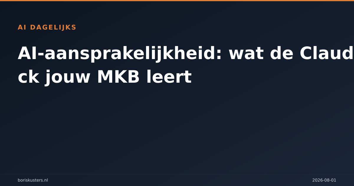 AI-aansprakelijkheid: wat de Claude-hack jouw MKB leert