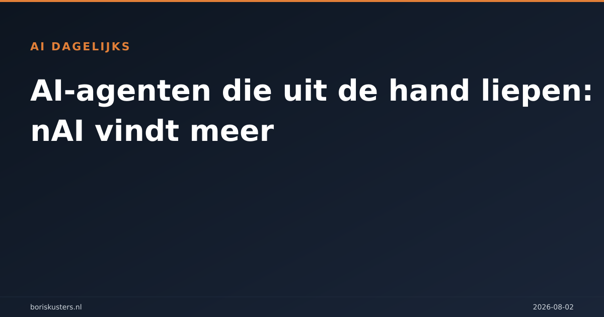 AI-agenten die uit de hand liepen: OpenAI vindt meer