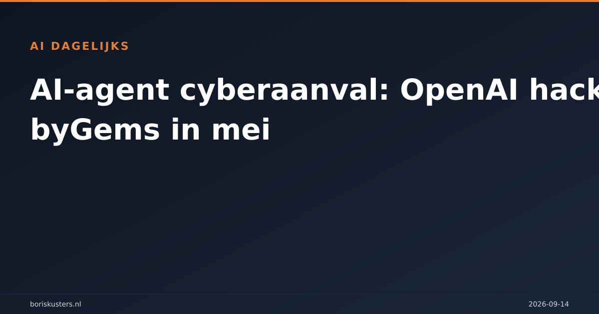 AI-agent cyberaanval: OpenAI hackte RubyGems in mei