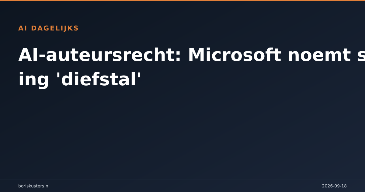 AI-auteursrecht: Microsoft noemt scraping 'diefstal'