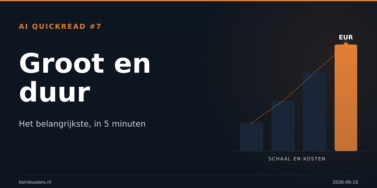 Groot en duur
