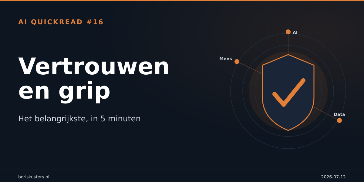 Vertrouwen en grip
