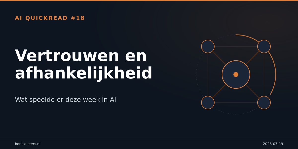 Vertrouwen en afhankelijkheid