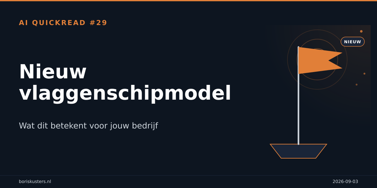 Nieuw vlaggenschipmodel
