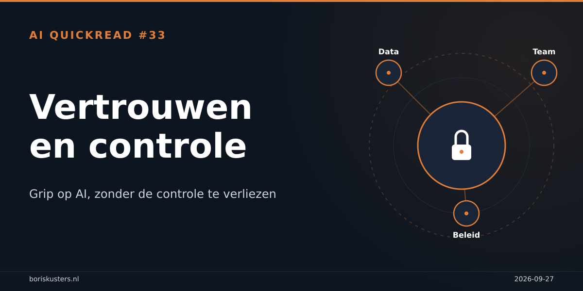 Vertrouwen en controle